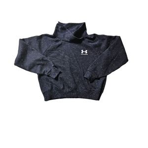 Under Armour Womens Loose Fit Long Sleeve Cowl Neck Black Pullover Sweater SM